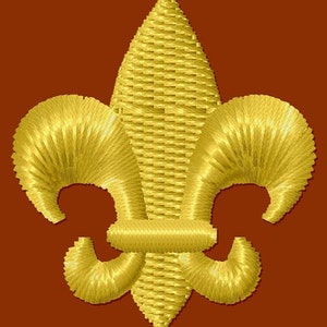 Sofort Download SEHR KLEINE Fleur De Lis - Stickdatei - Stickmaschine - Digital Design - Stickdatei