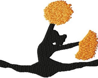 Instant Download Cheerleader - Machine embroidery design - Digitized Design - Custom Embroidery