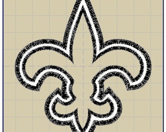 Instant Download APPLIQUE Fleur De Lis - Embroidery design - Embroidery Machine - Digital Design - Embroidery File