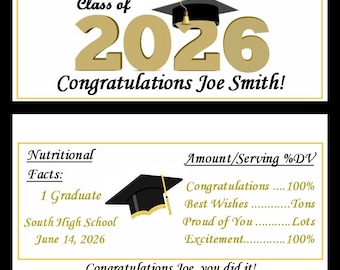 卒業記念キャンディーバーのラッピングペーパー20枚（2026年）