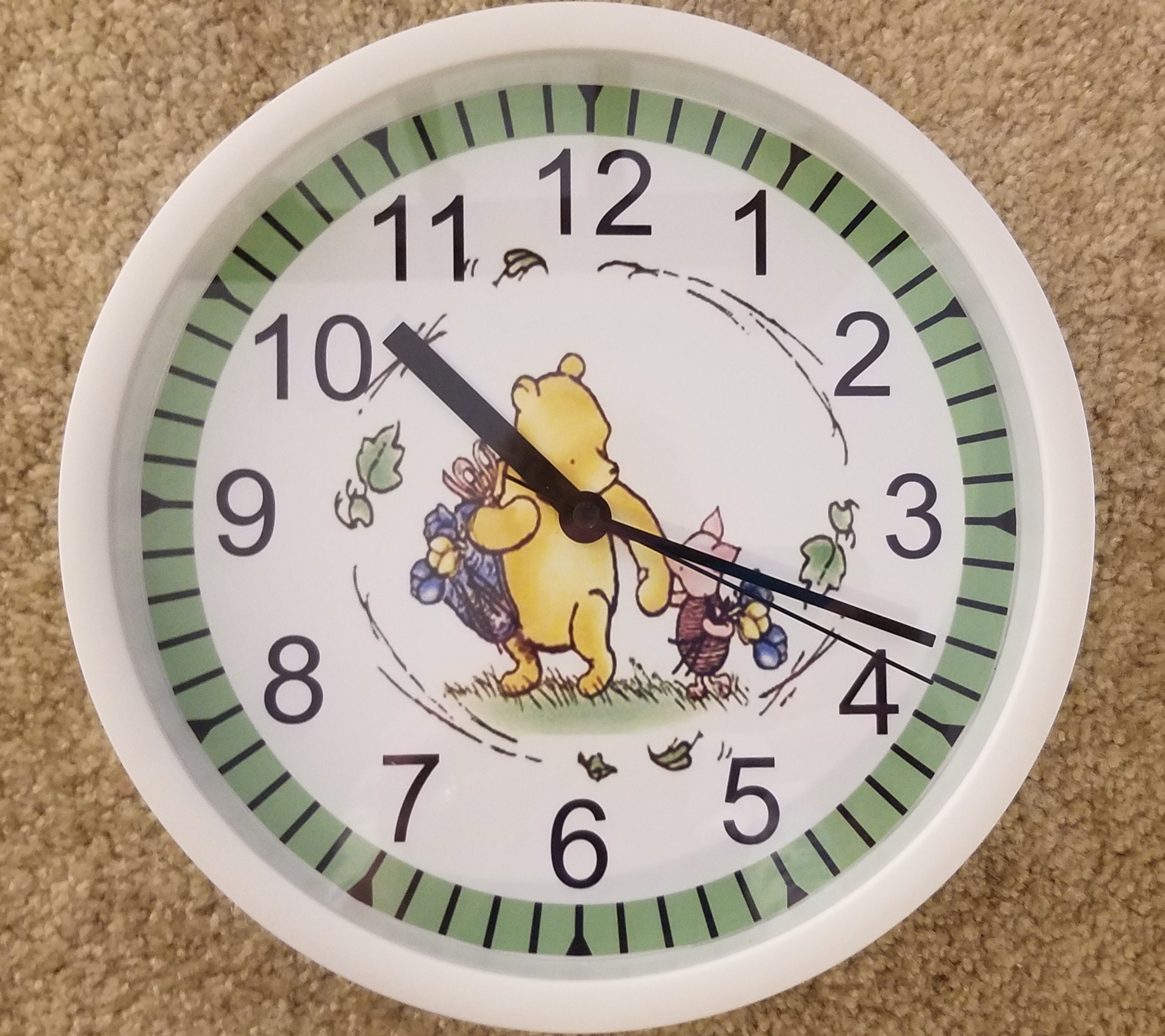 9 Personalized Classic Winnie the Pooh Wall Clock Etsy