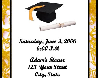 20 Personalized Graduation Party Invitations