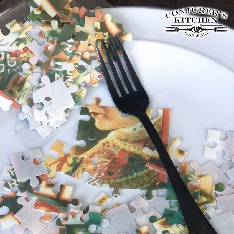 Vintage Magic Poster Series Functioning Edible Jigsaw 70 pieces.