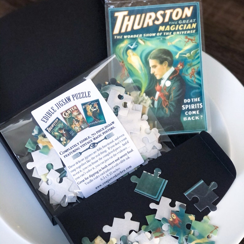 Vintage Magic Poster Series Functioning Edible Jigsaw 70 pieces.