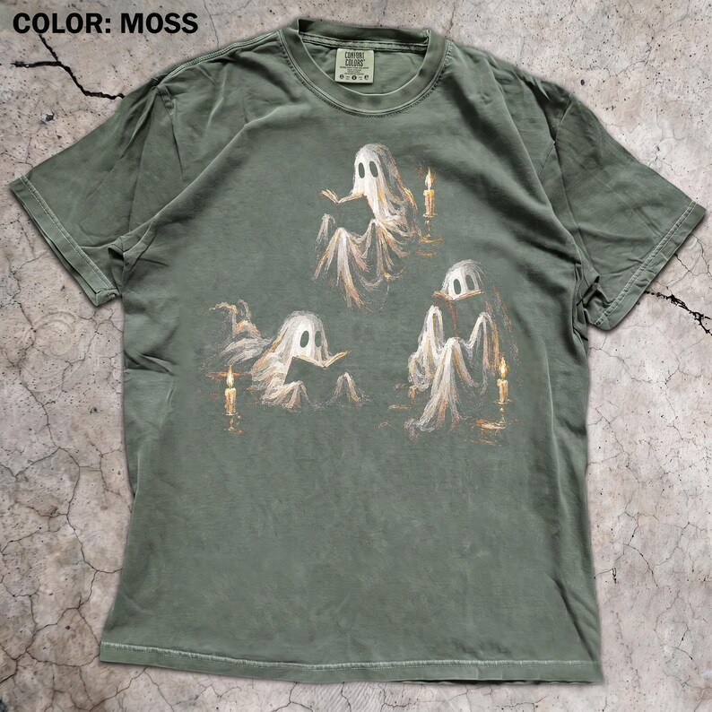 Ghost Reading Shirt, Book Lover Halloween Tee, Spooky Season Gift, Librarian Bookworm Shirt image 5