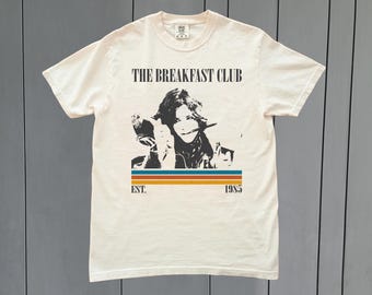 Camiseta de la película The Breakfast Club, colores retro y cómodos
