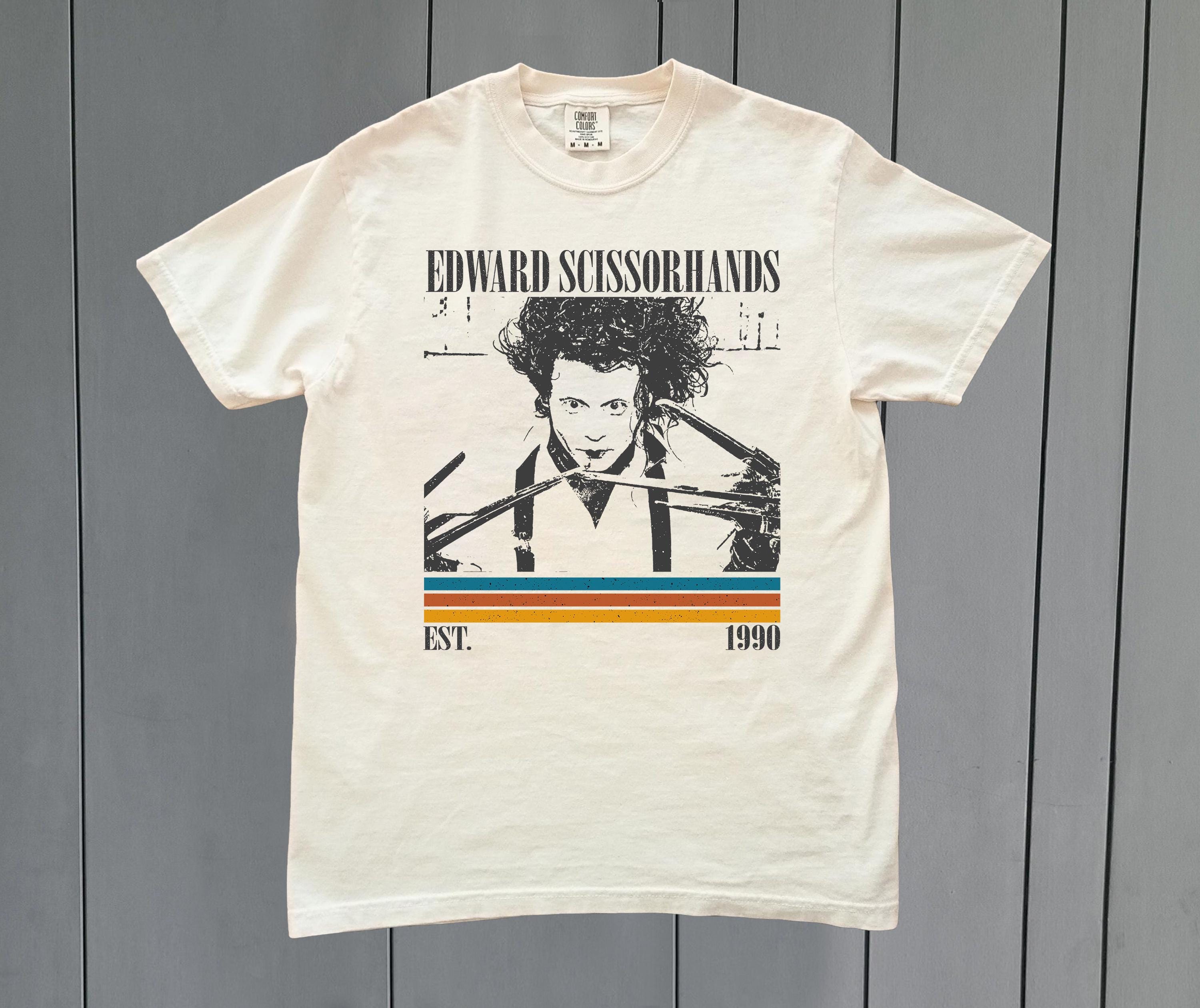 シザーハンズ ムービーシャツ - レトロコンフォートカラーTシャツ