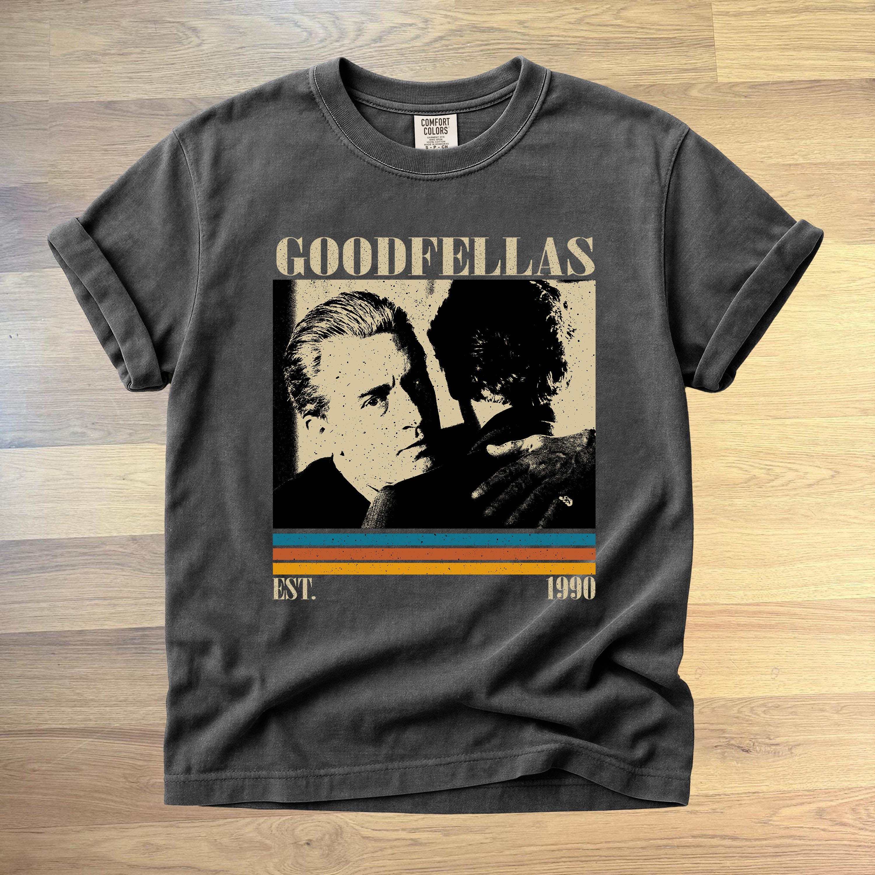 グッドフェローズ 映画Tシャツ - コンフォートカラー、レトロフィルムT 