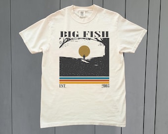 Camiseta de la película Big Fish: colores cómodos, estilo retro vintage
