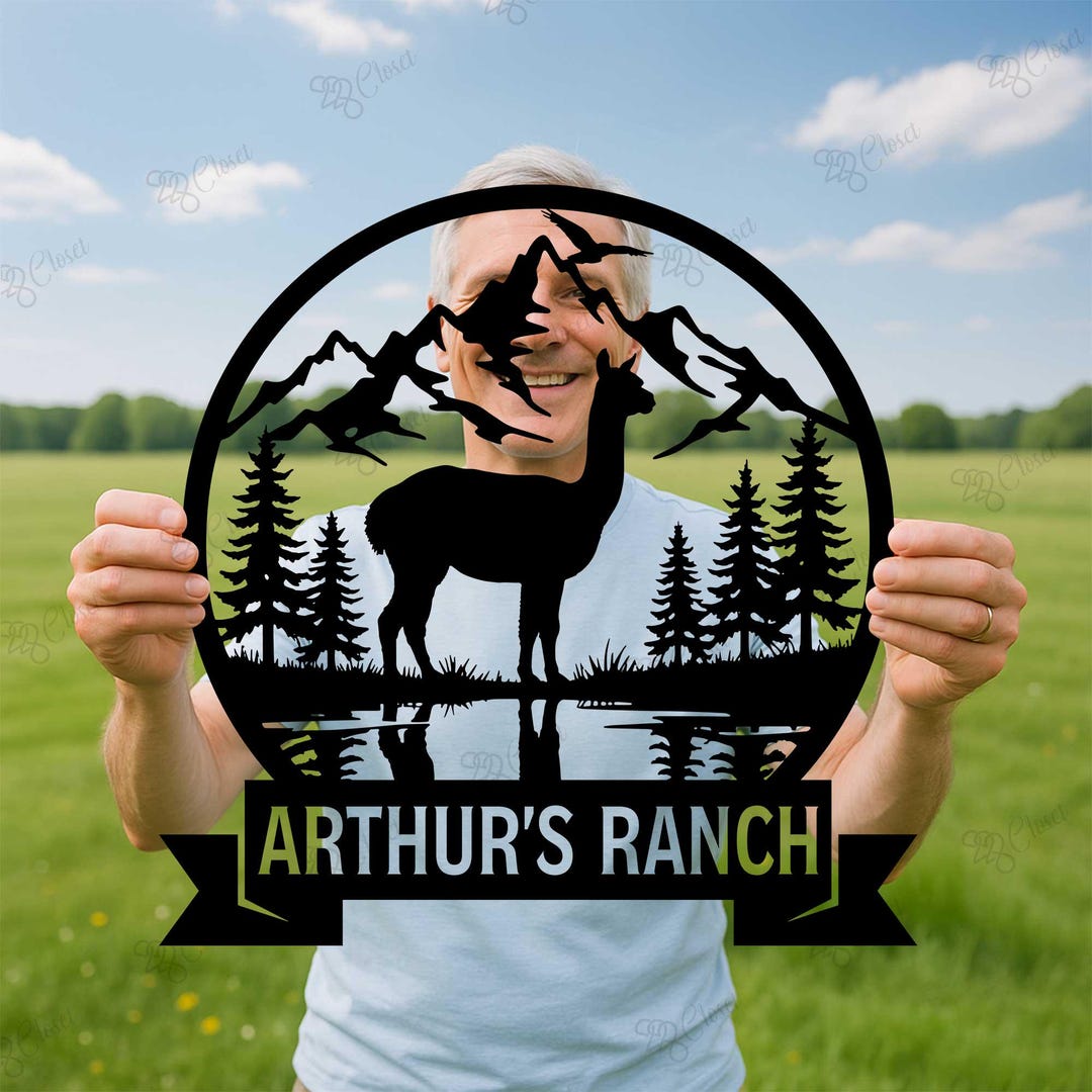 Custom Alpaca Farm Metal Sign: Personalized Farmhouse Sign Decor - Etsy