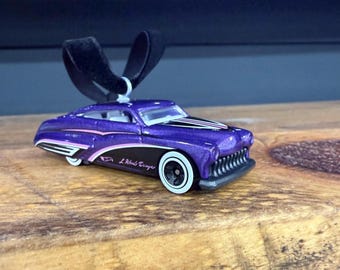 Purple Passion Replica Car Christmas Ornament with Personalized Gift Box | Diecast Car Tree Ornament