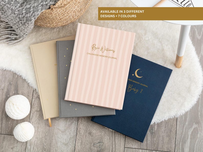 Personlig barndomsminnesdagbok, födsel till 18 år, babyjournalbok Navy