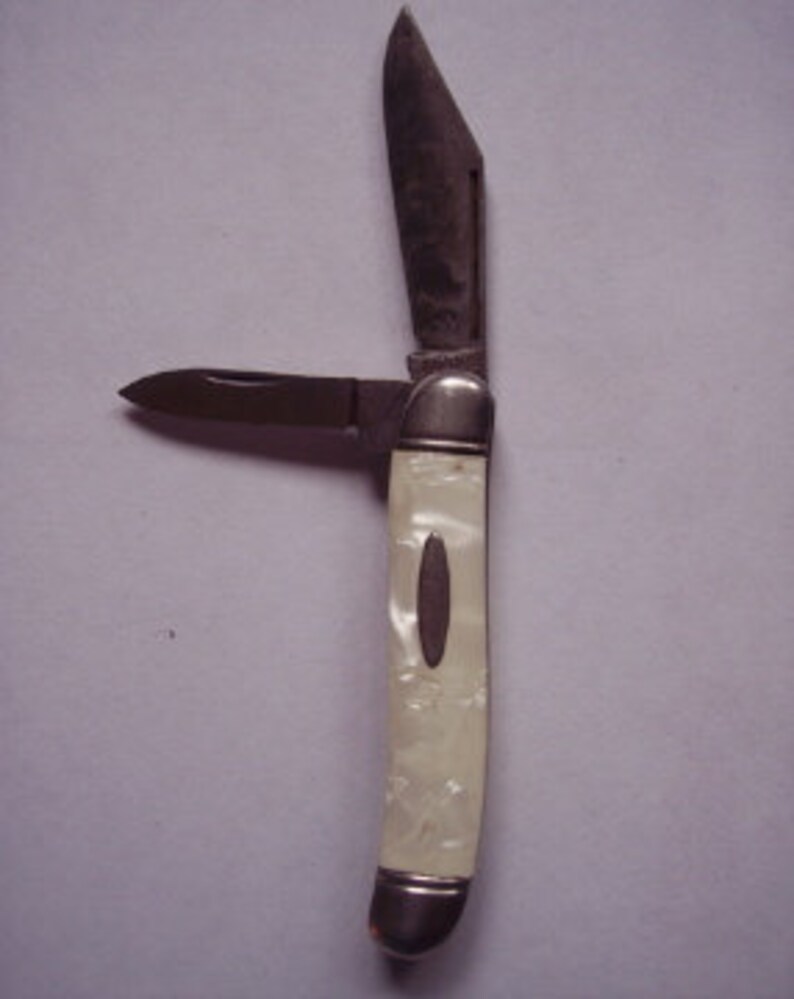 Vintage SABRE/IRELAND Two Blade Pocket Knife with pearl Etsy