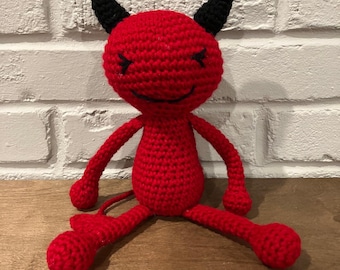 Crochet Stuffed Amigurumi Devil Plushie/ Toy Devil