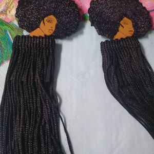 Afro Queen Tassel Earrings