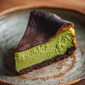 Matcha Basque Cheesecake Recipe PDF | Japanese Matcha Cake from Kyoto | Easy Baking for Calm Moments