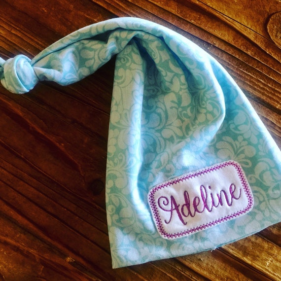 Items similar to Newborn Name Hat Newborn Personalized Hat Baby