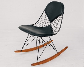 1st Generation Eames RKR Bikini Rocker by Herman Miller Black Near Mint circa 1951