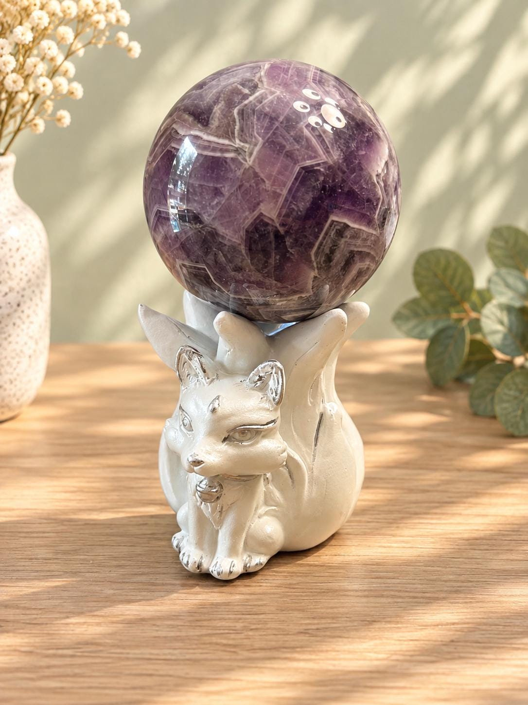 9 Tail Fox Sphere Stand - Etsy