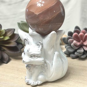 9 Tail Fox Sphere Stand - Etsy