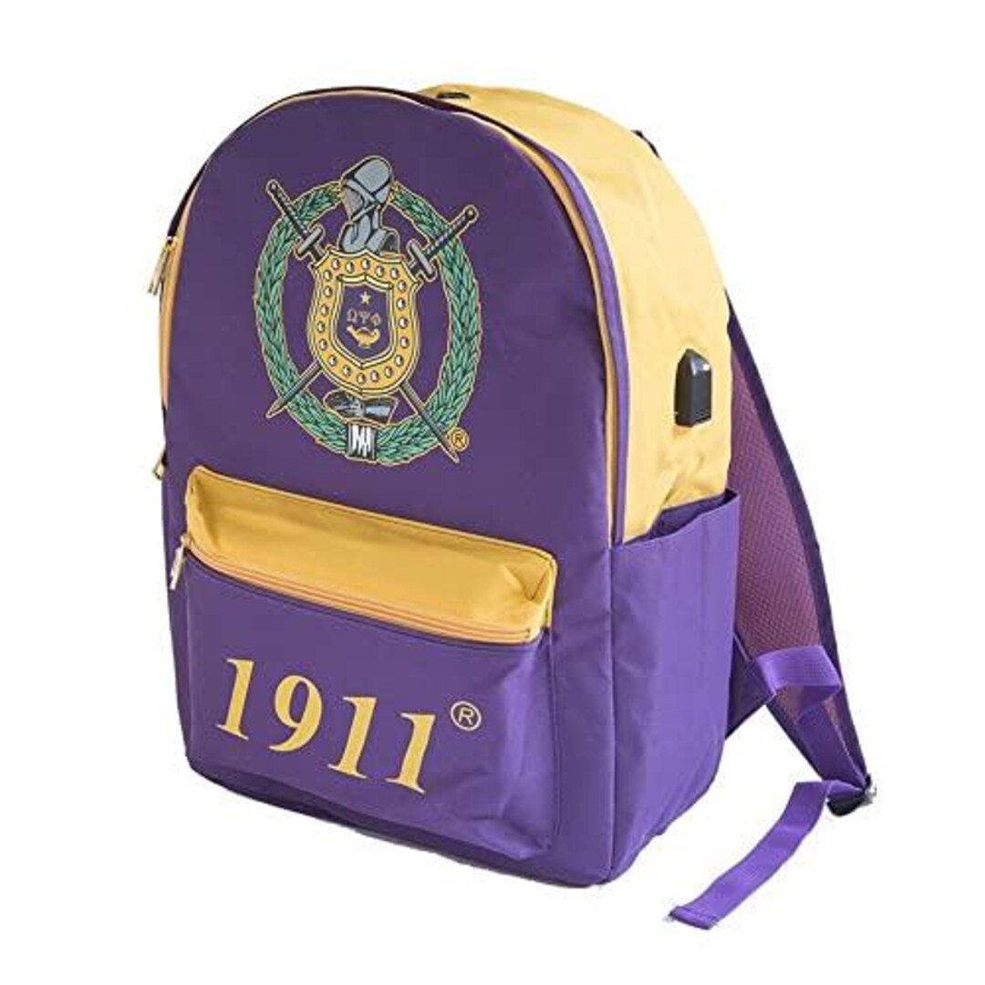 Express Design Group Omega Psi Phi USB Port Backpack - Etsy