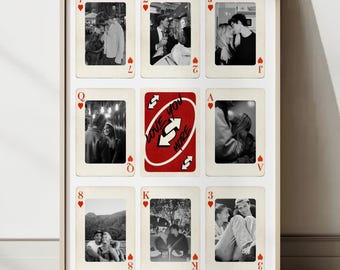 Custom Couple Playing Cards, I Love You More Poster, Valentine’s & Anniversary Gift for Boyfriend, DIY Canva Template, Last Minute Gift Idea