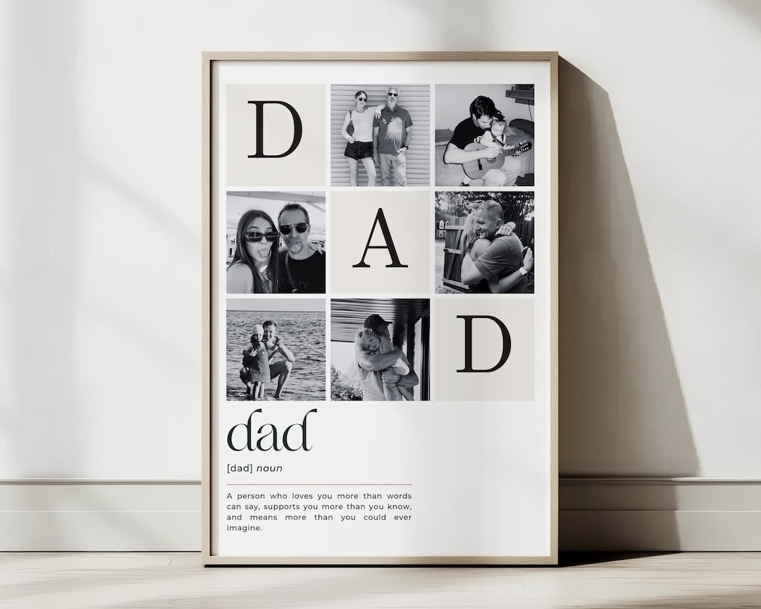 Canva Template Personalized Dad Photo Custom Gift for Dad Father’s Day Gift Printable Keep