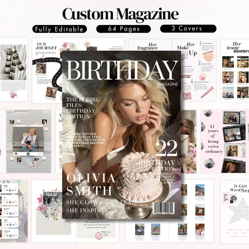 Magazine Customization Magazine Personalisable - Etsy