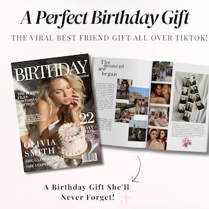 cool bestie gift idea, best friend magazine gift, aesthetic best friend gift, Etsy BFF gift, bestie magazine, unique bestie present, best friend birthday idea, BFF birthday gift, trendy friendship gift, gift for your best friend, cute BFF present, personalized bestie keepsake, magazine birthday gift, bestie birthday surprise, friendship memories, best friend photo gift, girly birthday present, cool girl gift, iconic BFF gift, aesthetic birthday gift, bestie gift inspiration, BFF magazine