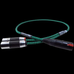 6,3 mm (1/4&quot;) TRS-jack naar dubbele XLR 3-pins mannelijke stereo breakout gebalanceerde hoofdtelefoonadapterkabel - verzilverd OFC, teflonisolatie