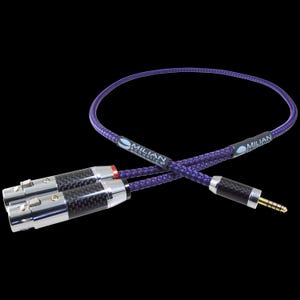 Dubbele XLR 3-pins vrouwelijk naar 4,4 mm pentaconn-stekker gebalanceerde stereo breakout-hoofdtelefoonadapterkabel - verzilverd OFC, teflonisolatie