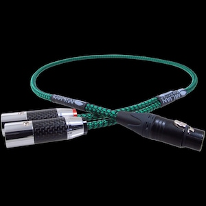 XLR 4 Pin Female to Dual XLR Male Balanced Stereo Breakout Headphones Adapter Cable - Fully Shielded, Silver Plated OFC, Teflon Insulation