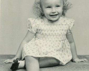 Vintage Portrait Photo - "Little Giggle Queen" - 132