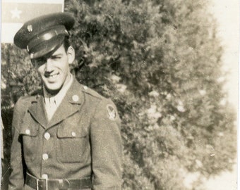 Vintage Photo - "That Handsome Soldier" - Name Identified on Back - 112