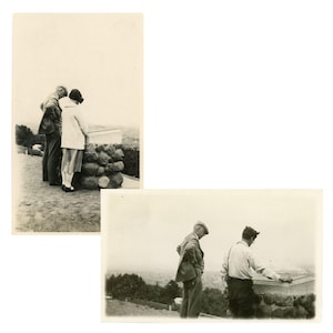 2pc Antique Photo Set - &quot;Reading with a View&quot; - 112