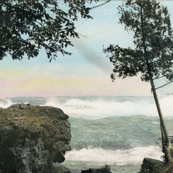 STUNNING Hand Colored 1914 Antique RPPC Real Photo Postcard