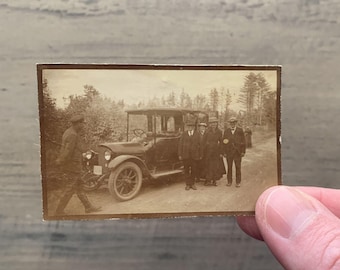Miniature Antique Photo - "Traveling Family" - 185