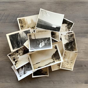 20pc Vintage Photo Collection - &quot;Where the Water Flows&quot; - Nature Landscape, River Lake Waterfalls - 120