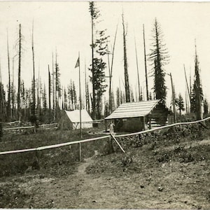 Vintage Found Photo - &quot;Me in High Elevation&quot; - Mountain Cabin, Woods, Forest Living - 174
