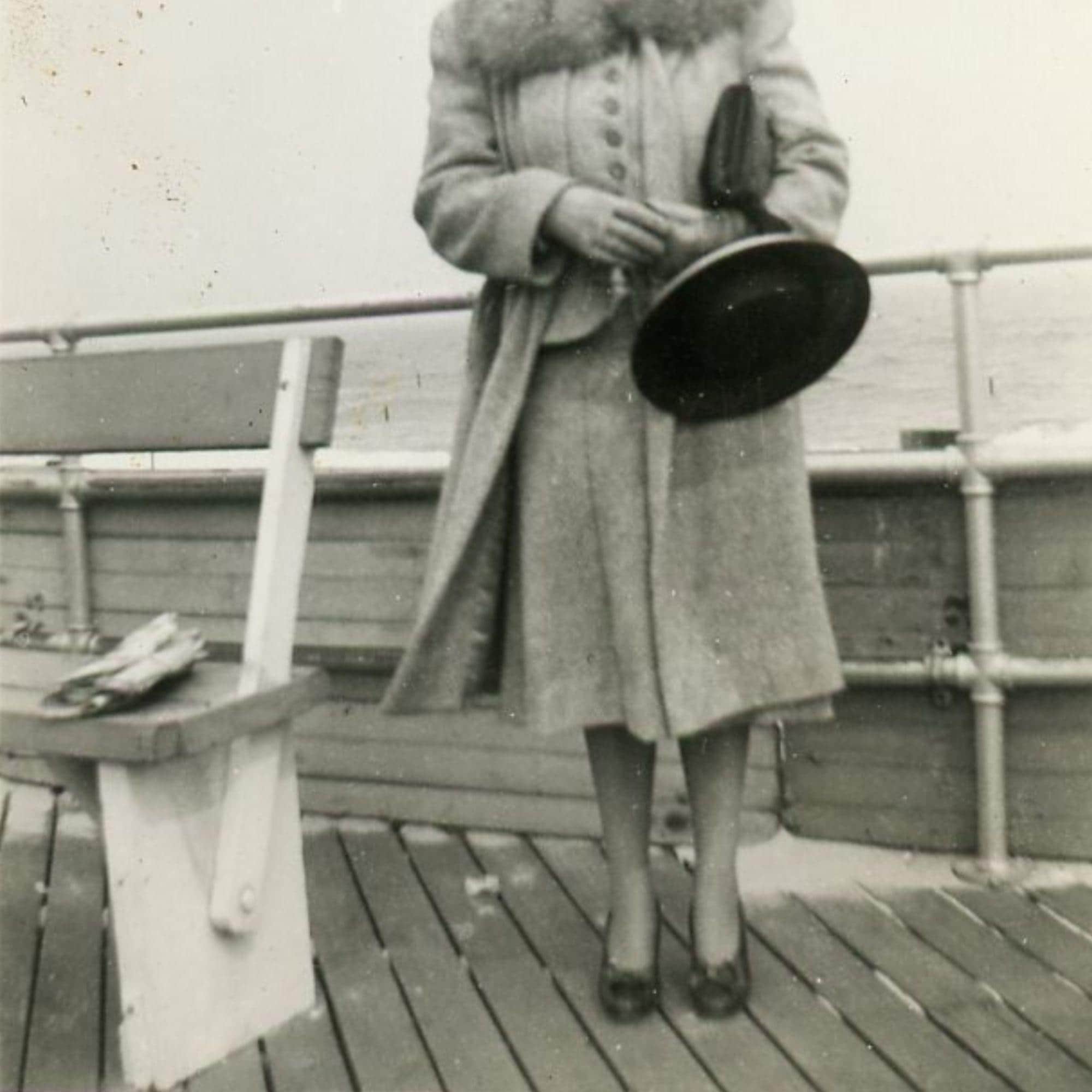 Vintage Snapshot - "Alice Always on the Move" - Traveling Memory, Woman Lady Girl - 115