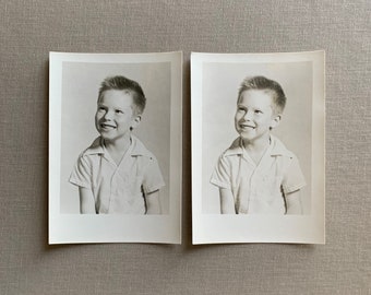 2pc Vintage Portretset - "Twee van dezelfde - Stekelig Haar" - Ideaal voor junk journaling, collagekunstenaars, kunst en ambachten! - 132