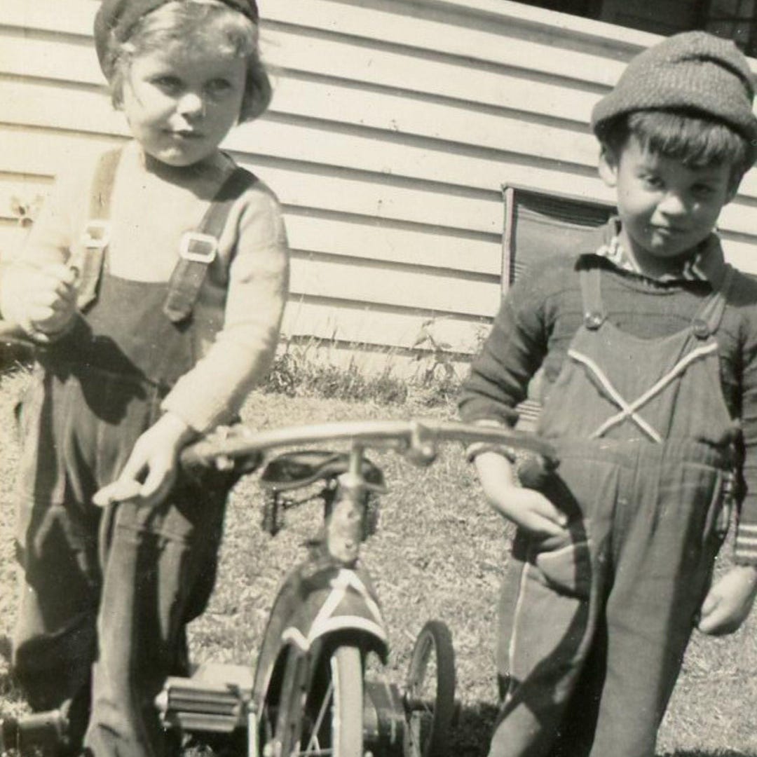 Little Rag Ras Vintage Photo, Names Identified -
