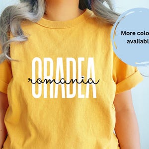 Oradea Romania Unisex T-Shirt | Gildan 64000 | Romanian Heritage Shirt |