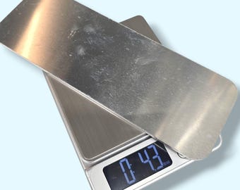 Aluminum Rounded Rectangle Blanks, 11 Gauge Metal Sheet (3 7/8" x 8" x 1/8")