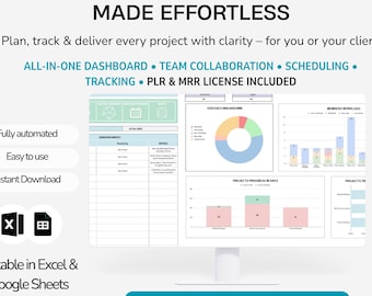 Task Tracker Spreadsheet Template Google Sheets Digital To-Do List Excel Daily Task Priority List Work Organization Team Project Management