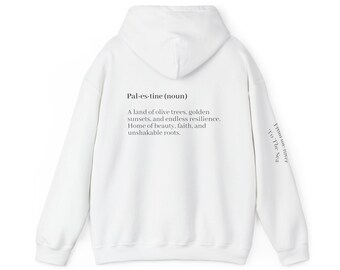 Sudadera con capucha palestina / Sudadera unisex acogedora / Ropa de empoderamiento / Representación cultural y religiosa