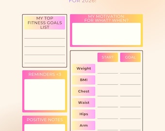 Planificador digital de objetivos de fitness