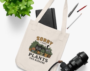 Bolsa de algodón orgánico para amantes de las plantas / Bolsa ecológica para uso diario