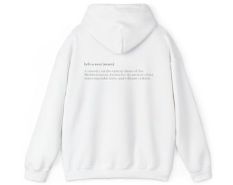 Sudadera con capucha Orgullo Libanés: Diseño de Oriente Medio - Sudadera gráfica unisex