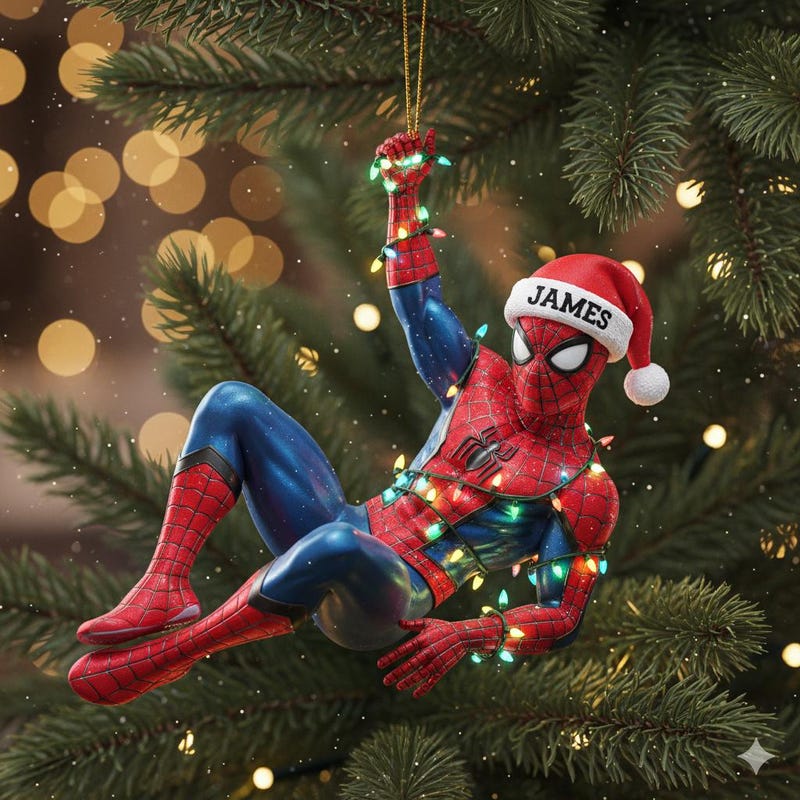 Spiderman christmas ornaments